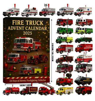 🚒🔥 Fire Truck Advent Calendar 2025 🎁🌲