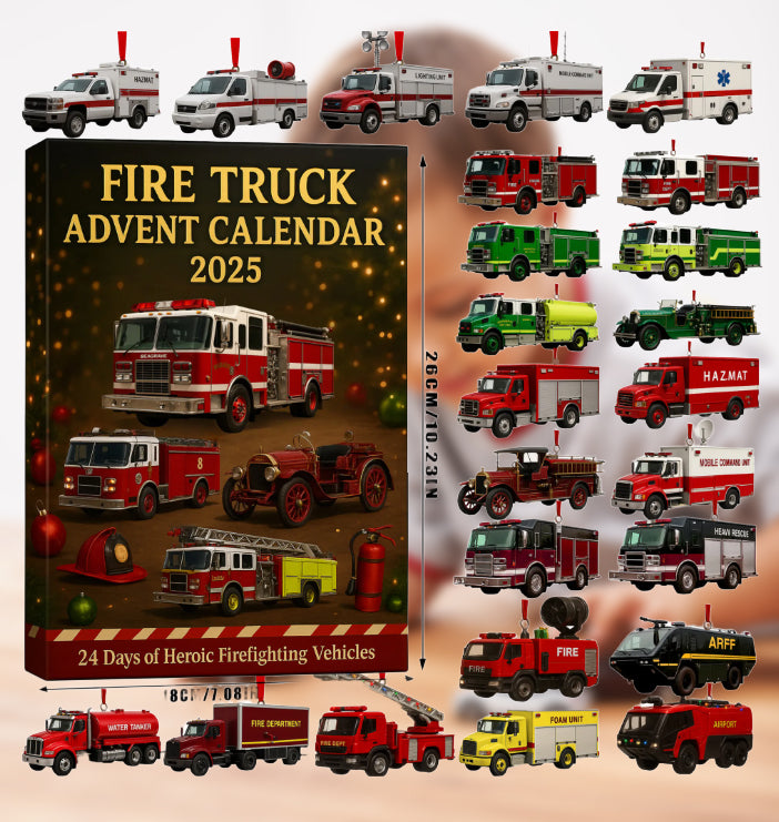 🚒🔥 Fire Truck Advent Calendar 2025 🎁🌲
